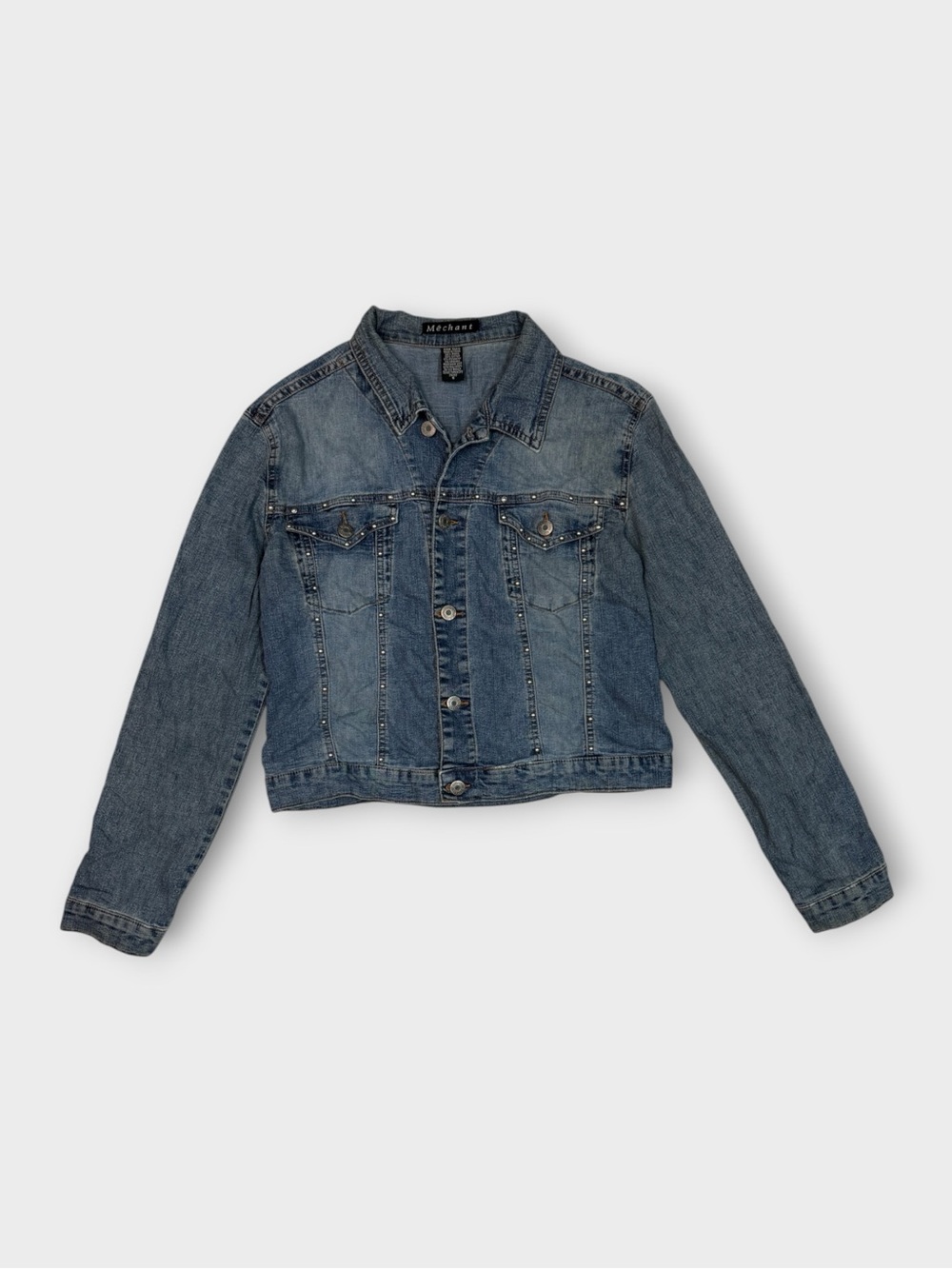 Denim Jacket with Graphic Back Panel | Mechant